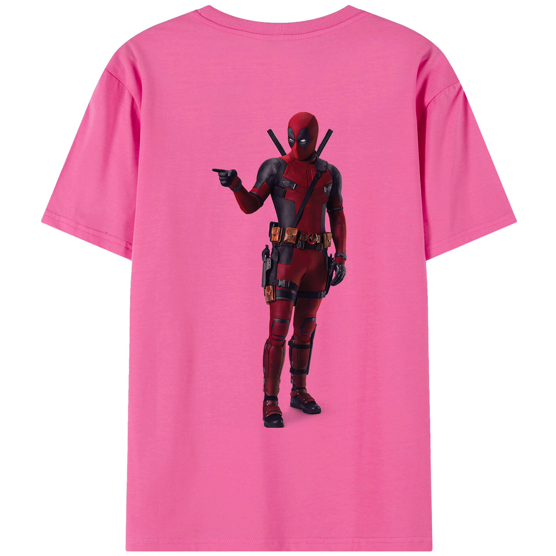 （画像用） Deadpool デッドプール レディース半袖Tシャツ(バックプリント)